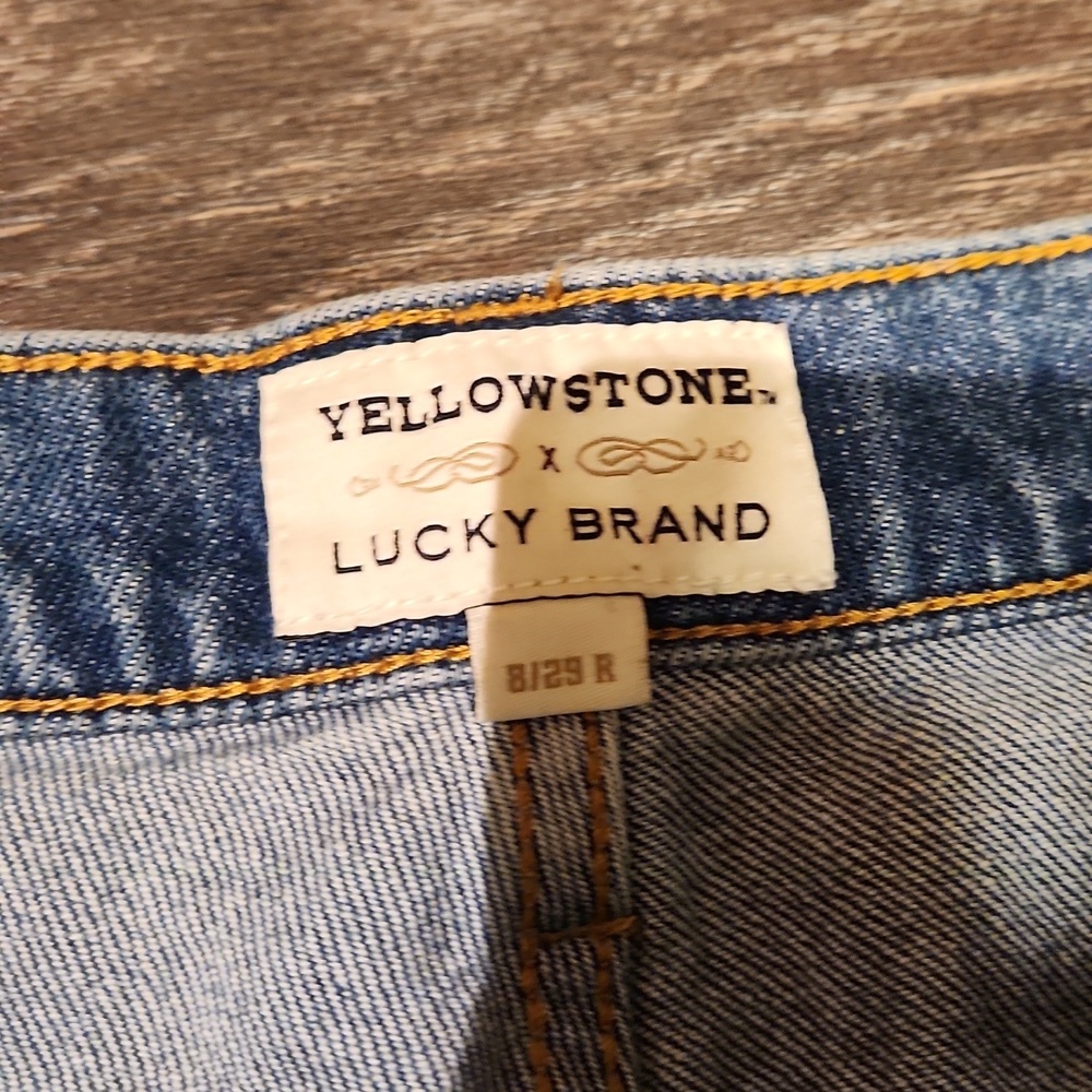 ❤️ LUCKY BRAND × YELLOWSTONE EASY RIDER BOOTCUT PATCHWORK JEANS, 8 (29) - Picture 10 of 16